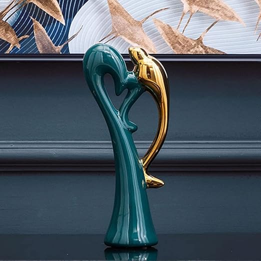Modern Ceramic Abstract Animals Statues Living Room Sculpture Artistic Desktop Decoration Home Office Wine Cellar Creative Ornaments-A(A)