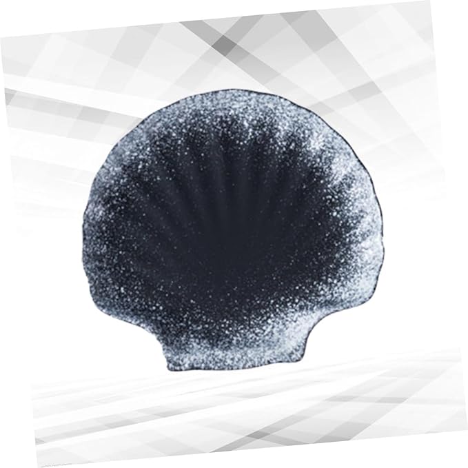 IMIKEYA 1pc Creative Shell Shape Ceramic Dinner Plate Unique Tableware for Home and Restaurant Use for Pasta Salad and Fruits Easy to Clean and Stylish Design