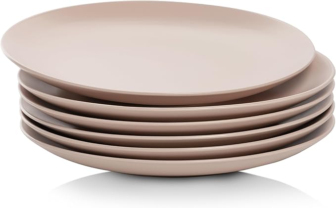 10 Strawberry Street Wazee Matte Coupe Dinnerware, Salad Plate, Blush, Set of 6