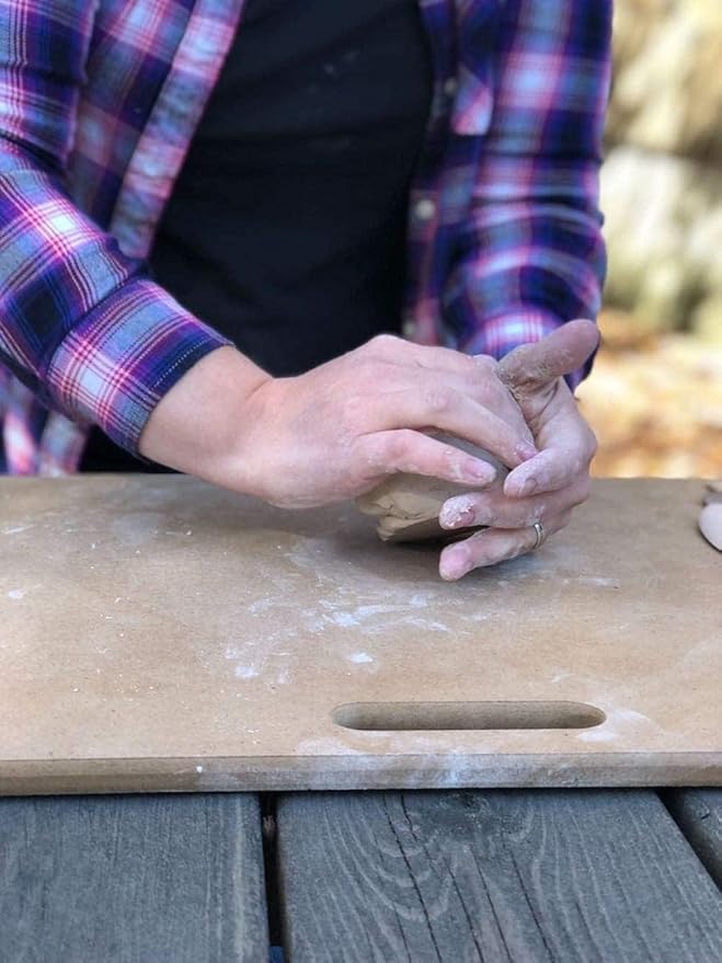 Penguin Pottery School & Studio Pack - Specialty Premium Portable Clay Wedging Board with Built-in Handle for Pottery - For Crafts Arts Ceramics Pottery Tools, Small (Set of 5)