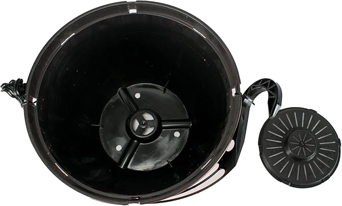 The HC Companies 11 Inch Hanging Metallic Planter - Round Hanging Basket for Indoor Outdoor Plants, Pewter (Pack of 2)