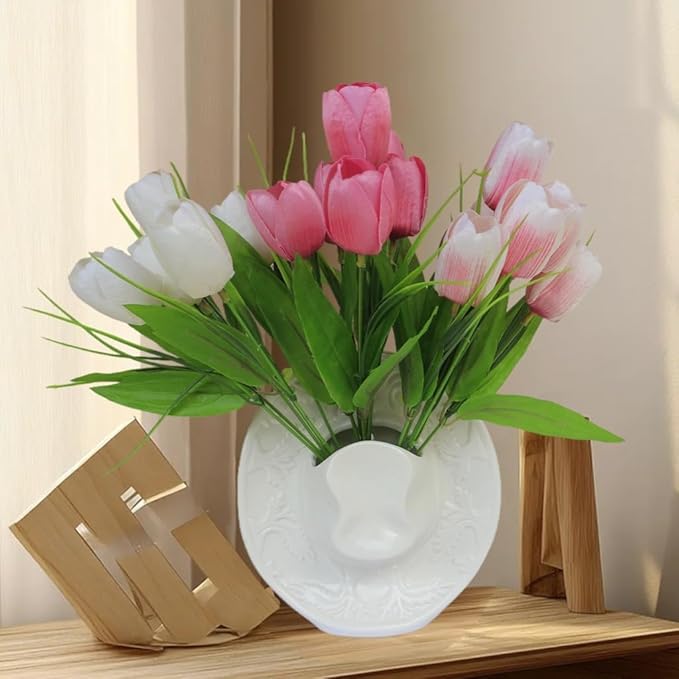 Vase White Hanging Vase, Ceramic Cowboy Hat Wall Plant Holder, Unique Modern 3D Wall Art Decoration