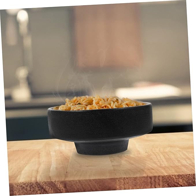 Cabilock 1Pc Creative Japanese Ceramic Noodle Bowl High Footed Soup Bowl for Ramen and Salad Unique Design for Home and Restaurant Use and Porcelain Serving Dish
