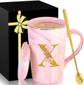 Personalized Ceramic Coffee Mug with Lid Tea Cup Women Female Teacher Gifts for Birthday Christmas Holiday Xmas Personalized Unique Custom Inexpensive Present Im Sorry You Are My Sunshine,X