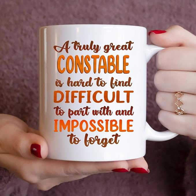 Gifts For Constable - Best Constable Ever Mug - Constable Gifts - 11oz White Ceramic Mug for Office, Women, Men, Work Friends, Coworkers - Thanksgiving, Birthday, Christmas Gift