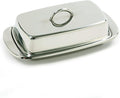 Norpro 282 Stainless Steel Double Covered Butter Dish, Silver