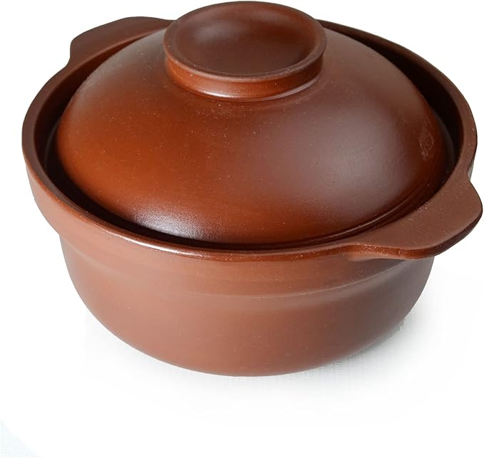 Shaguo Bowl Casserole Pot Clay Stone for Cooking Dolsot Bibimbap Soup Exclusive Range Unglazed Earthen (clay lid)