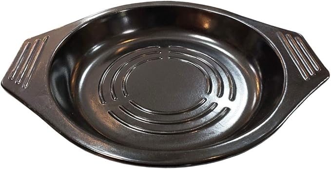 SUNRISE 2 Kitchen Supply 38 oz Black Dolsot/Stone Bowl with Tray 6.25 in