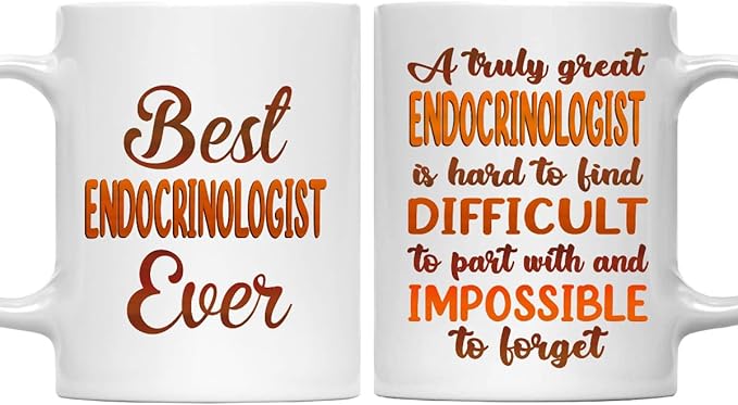 Gifts For Endocrinologist - Best Endocrinologist Ever Mug - Endocrinologist Gifts - 11oz White Ceramic Mug for Office, Women, Men, Work Friends, Coworkers - Thanksgiving, Christmas Gift