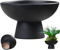 Ceramic Plant Pot 5x3 Inch Chinese Style Black Ceramic Planter Pot with Smooth Surface for Home Garden Flower Arrangement Bonsai