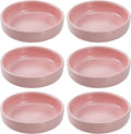 Colias Wing 3.5 Inch Simple Style Single Color Pattern Stylish Design Multipurpose Porcelain Side Dish Bowl Seasoning Dishes Soy Dipping Sauce Dishes-Set of 6-Pink