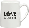 Santa Barbara Design Studio Gift Coffee Mugs Tapered Artisan Ceramic Coffee or Tea Cup, 18-Ounce, Love & Coffee