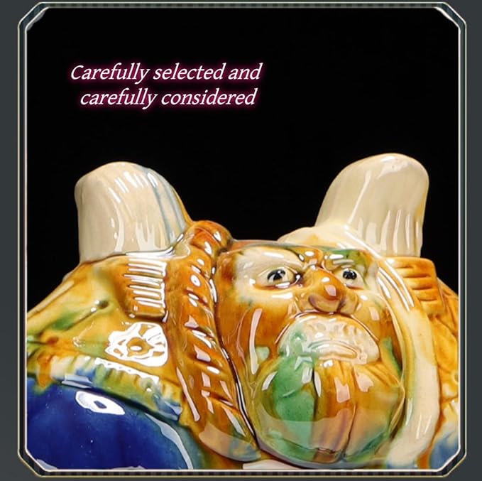 Sculpture Collectibles Chinese Feng Shui Ceramic Sculpture Silk Road Asian Art Decorative Ornaments White Horse