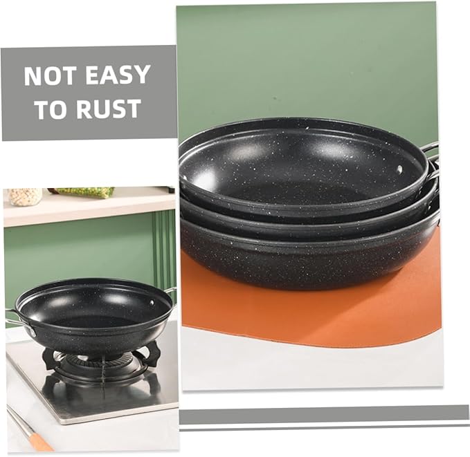 Garneck Cooking Pot Korean Stone Pot Stainless Steel Stock Round Bottom Heat Distribution Versatile Use