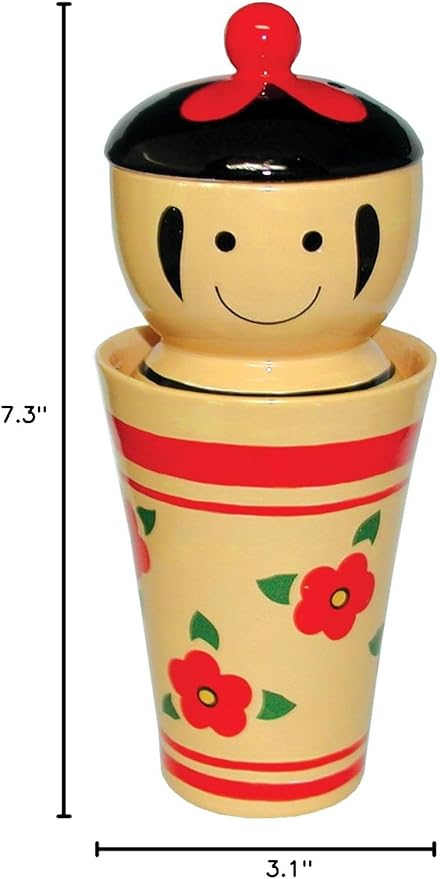 サンアート Sunart Fun Dinnerware Kokeshiko Snack Holder Set Tumbler 13.8 oz (385 g) SAN1768