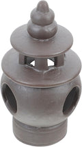 Pagoda Statue Ceramic Garden Landscape Sculpture Intricate Zen-Inspired Pavilion Figurine for Aquarium Terrarium Outdoor Decor Elegant Asian Micro Garden Ornament