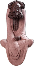 Handmade Purple Sand dysfunction Statue Meditation Ancestor Ceramic Sculpture Creative Tea pet Home Tea Room Tea Table Office Decoration Ornament (Pink)