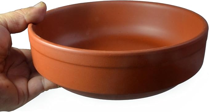 Qianshaguo Bowl zisha Clay Stone for Cooking Dolsot Bibimbap Soup Exclusive Range Unglazed Earthen (Yixing set of 2 bowls)