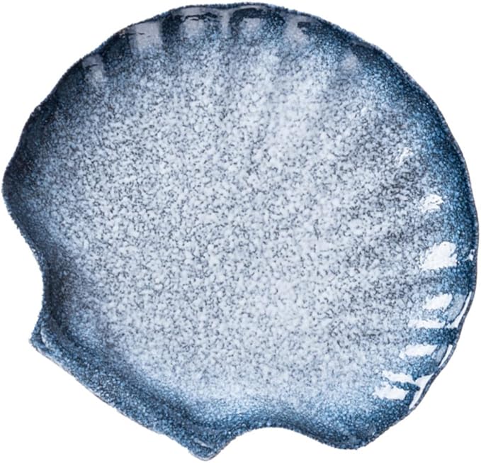 OUNONA Shell Shape Porcelain Plate Dish for Dinnerware Ceramic Plate for Salad Noodles