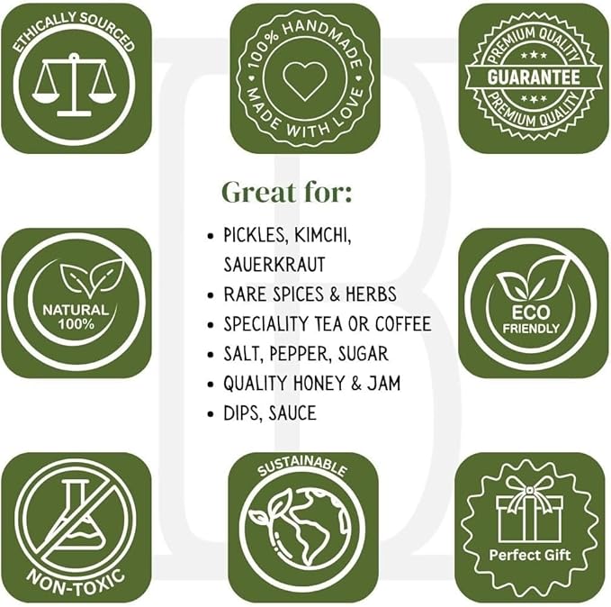 The Great Indian Bazaar Decorative Ceramic Jar With Lid For Kitchen Pantry Countertop Home Dining Table Accessories Condiment Pickle Spice Coffee Tea Caddy Sugar Salt Herbs Food Storage (White)