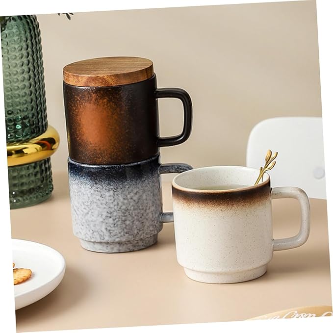 PRETYZOOM Multi-purpose Ceramic Mug Lightweight Portable Easy to Clean for Tea Juice Milk