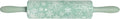 Christmas Rolling Pin – Holiday Design 17.45" x 2.45" Ceramic Rolling Pin with Wooden Handles, Festive Kitchen Baking Tool (Snowflakes)
