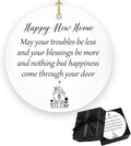 Housewarming Gifts New Home Ornament 2025 with Gift Box Round Ceramic, New Home Gift Ideas for Decor, Housewarming Gifts Couple, Fashion Housewarming Gifts,New Home Gifts for Women, Family