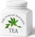 HOMBENE Food Storage Jar, Kitchen Canisters Ceramic Containers with Airtight Lids, 17 fl. oz Containers Jar for Tea White Serving Tea, Matcha and More