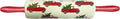 Christmas Rolling Pin – Holiday Design 17.45" x 2.45" Ceramic Rolling Pin with Wooden Handles, Festive Kitchen Baking Tool (Red Truck)