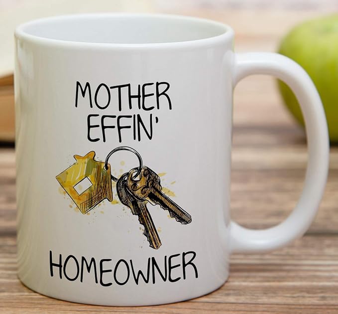 Retreez Funny Mug - Mother Effin Homeowner New Housewarming 11 Oz Ceramic Coffee Mugs - Funny, Sarcasm, Sarcastic, Motivational, Inspirational birthday gifts for friends, coworkers, dad mom her him