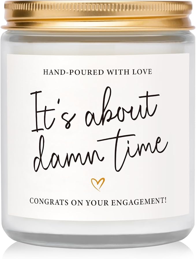 Engagement Gifts for Couples 2026, Bride and Groom, Gift for Newly Engaged Couples, Engagement Gifts for Women, Her, Friend, Best Engaged Wedding Gift for Mr & Mrs - Lavender Scented Candles (7oz)