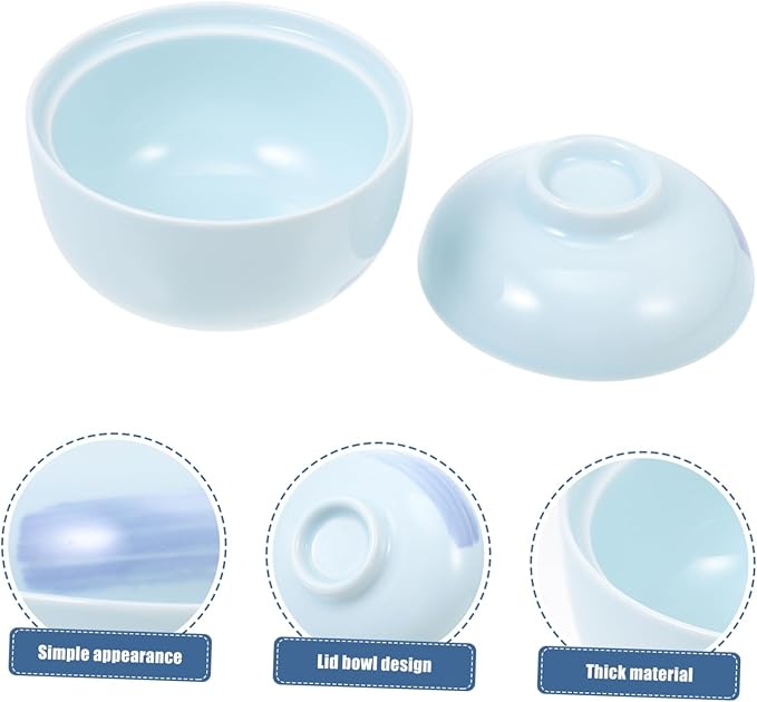 Japanese Green Porcelain Egg-shaped Soup Bowl Creative Ceramic Dessert Dish for Home Kitchen Use and Dining Table for Serving Noodles Salads