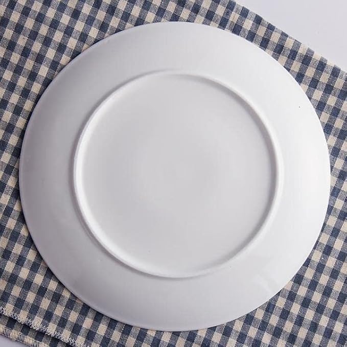 Porcelain Appetizer Plates Set of 3, 5 Inch White Dessert Salad Plates, Small Dinner Plates for Sides Snack Sauce, Kitchen Ceramic Serving Dishes