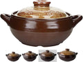 Korean Pot [Buncheong][44oz, 1300ml] MUD GLAZE Earthenware Ttukbaegi, Natural Ceramic Clay Cooking Pot Casserole, Heat Resistant Earthen Pot, Stone Bowl Stockpot Soup Crock, Pottery Bowl