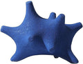 BK&MF Ceramic Polygonal Abstract Ornament Figurine,Creative Decoration Blue Brown Statues Garden Sculptures for Office Bookshelf Decor,B,26x17.5x19.5cm(10x7x8inch)