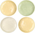 6 Inch Ceramic Appetizer Plates, Small Dinner Plates for Portion Control, Multi-Use for Desserts, Salads, Snacks, Microwave & Dishwasher Safe (4)