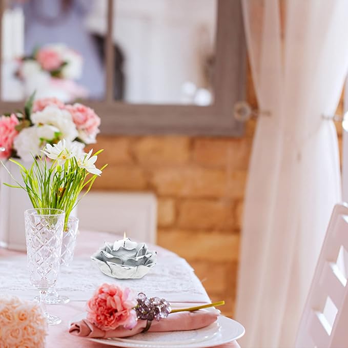 Lurrose Essence Cup Mantel Candlesticks Scented Candle Holder Fireplace Mantel Decor Vintage Candle Romantic Candles Tealight Holder Desktop Decor Banquet Fashion White Porcelain Container
