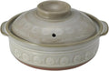 [Genuine Product] Banko Ware 21061 Ginpo Earthenware Pot (Deep Pot) No. 6 for 1 Person Hanamishima, Suitable for Direct Fire, Heat Retention, Made in Japan