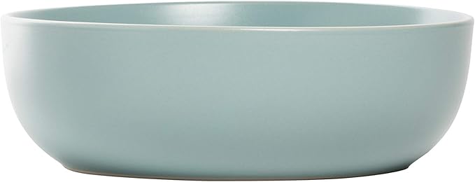 10 Strawberry Street Wazee Matte Coupe Dinnerware, Bowl, Mineral Blue, Set of 6