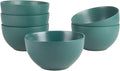 10 Strawberry Street Wazee Matte 5.5"/16oz Cereal Bowl, Set of 6, Emerald Green