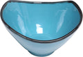 NOVICA Artisan Handcrafted Ceramic Bowl Blue from Indonesia Tableware Dinnerware Bowls [bowl 3.9in H x 6in W x 7in D 13 Oz.] ' Blue Wave'