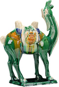 Sculptures/Statues Chinese Feng Shui Ceramic Sculpture Silk Road Asian Art Decorative Ornaments Green Camel