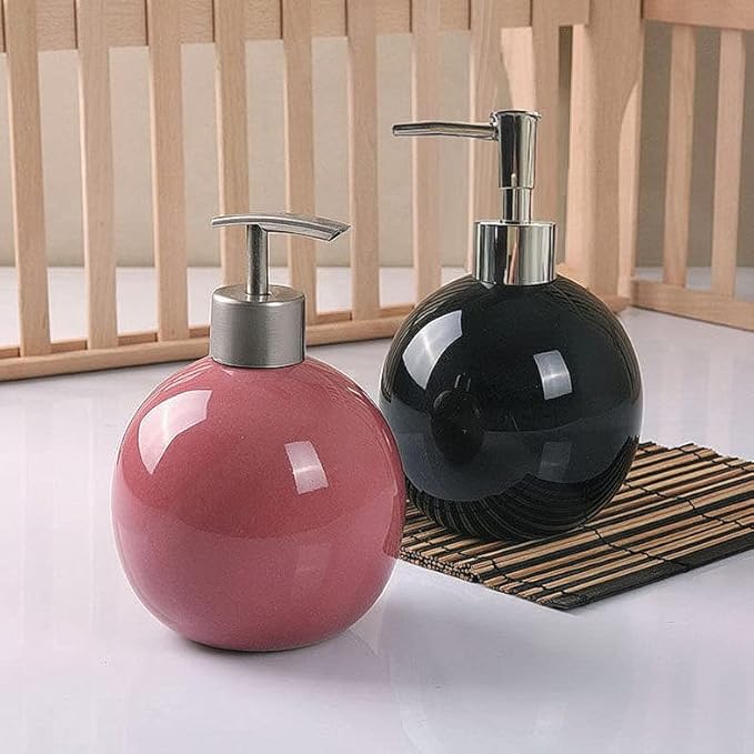 123Arts Ceramic Lotion Bottle Hand Soap Dispenser Liquid Soap Dispenser Soap Lotion Holder
