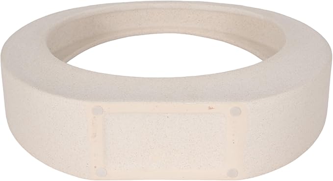 Elegant Ceramic Loop Decorative Object for Home Decor - Sculptural Accent for Bathroom Vanity, Office Desk, and Living Room Decor - Ornaments for Shelf Display and Coffee Table - 11", White