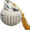 Exquisite Oriental Ceramic Tea / Coffee Storage Jar Crock Canister