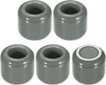 uxcell 5 Pcs Ceramic Chime Candle Holders, Small Ceramic Candle Holders for Birthday Parties Dinners Weddings Table Centerpiece Gatherings Anniversaries Occasions, Gray