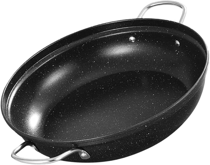 Stainless Steel Stock Pot Korean Stone Pot Medical Stone Double Handle Heat Evenly Kitchen