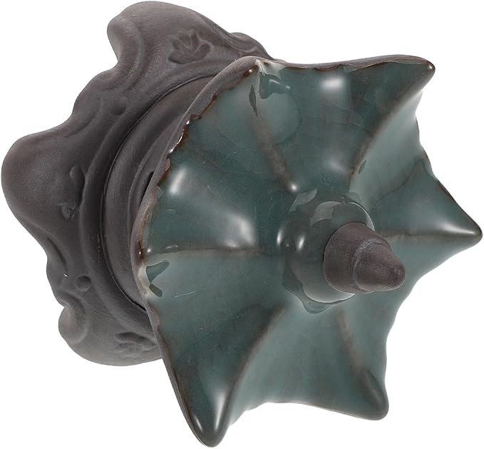 Homoyoyo Ceramic Pavilion Ornament Miniature for Aquarium Décor, Small Bonsai Pavilion Statue for Fish Tank Landscaping, Asian Garden Simulation Sculpture,