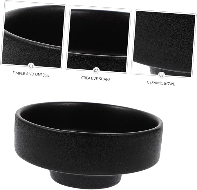 PRETYZOOM Frosted Ceramic Bowl Noodle Bowl Soup Boys and Girls Adults Easy to Clean