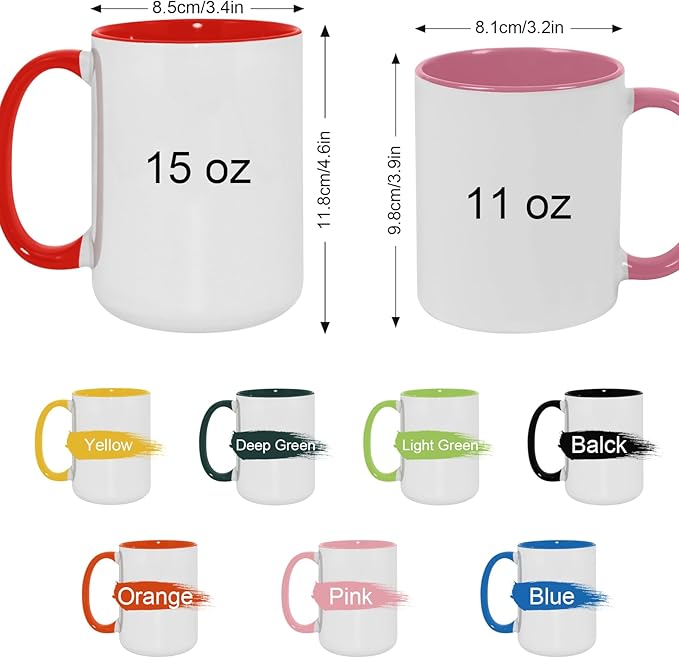 Custom Coffee Mug with Birth Flower & Name - 11oz Large Ceramic Personalized Coffee Cup for Women, Pretty Floral Tea Mugs Gift for Mom Wife Grandma Daughter Sister Coworker Best Friend Birthday